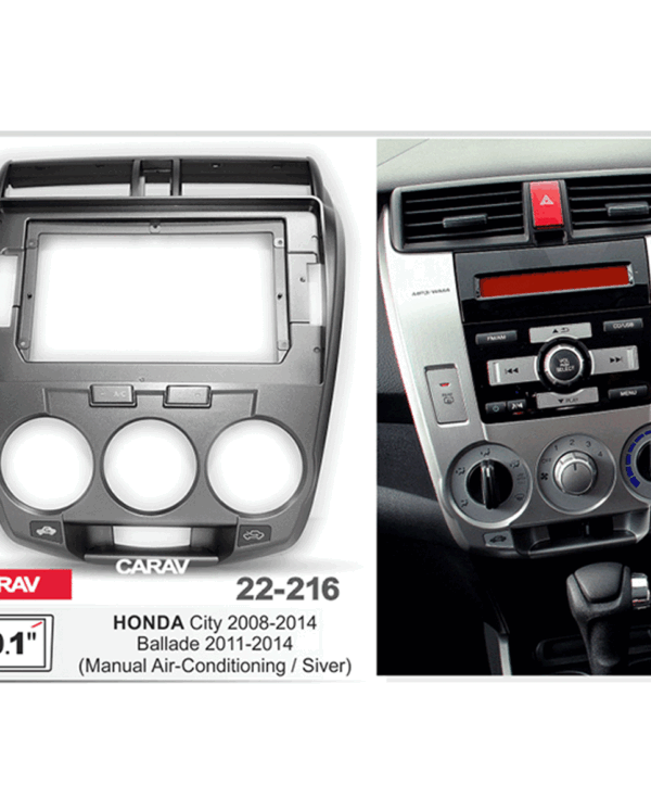 HONDA CITY 2008-14 MARCO DOBLE DIN / 11-216 - Imagen 5