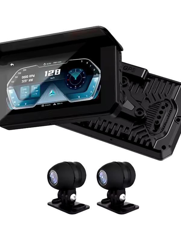 C5 SE Motocicleta GPS Carplay inalámbrico/Android auto con cámaras y TPMS - Imagen 3