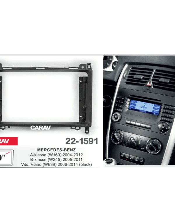 MB VITO 2003+ MARCO DOBLE DIN PARA 9" / 22-1591 - Imagen 4
