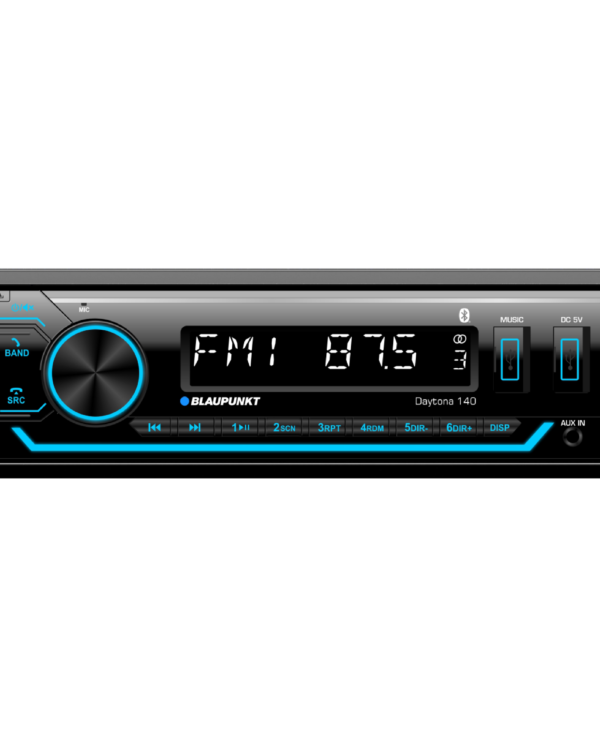 DAYTONA 140 FM/AM, MP3/WMA C/USB, AUX, BT, FRENTE DESMONTABLE MULTICOLOR (PRECIO MAS IMP INT 23.46%) - Imagen 1