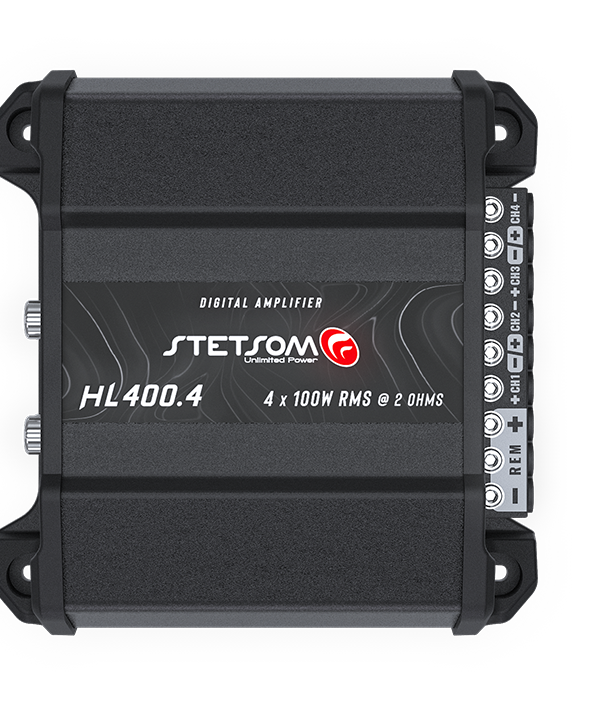HIGH LINE 400.4 2 Ohms - 4 Canales - 400w Rms - Imagen 1