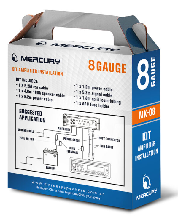 MK-08 KIT DE CABLES 8GA MERCURY - Imagen 2
