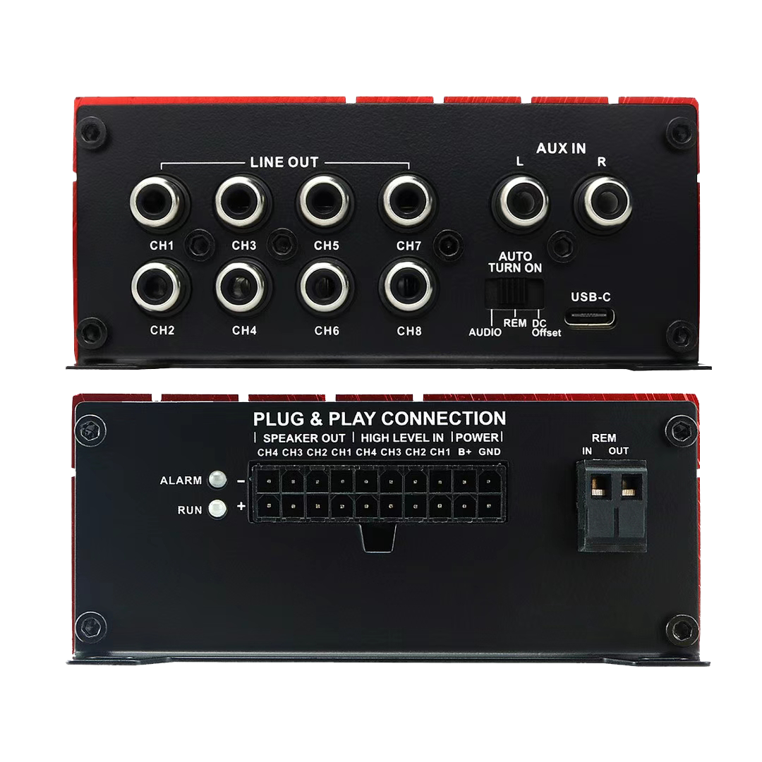 MP 8 MAX PROCESADOR DSP AMPLIFICADO 8 CANALES 4X50W - Imagen 2