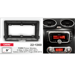 FORD Focus-Mondeo-Kuga 2007/12 MARCO DOBLE DIN PARA 9" / 22-1360