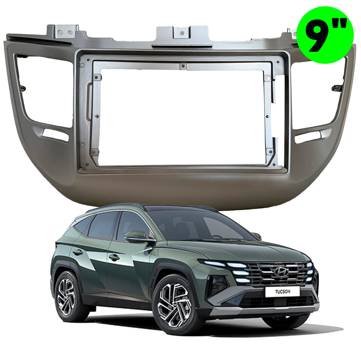 HYUNDAI TUCSON 16 9" MARCO DOBLE DIN / GF-HY10 (CABLE ADAPTADOR GW-HY4 (Cod. 2126) NO INCLUIDO)
