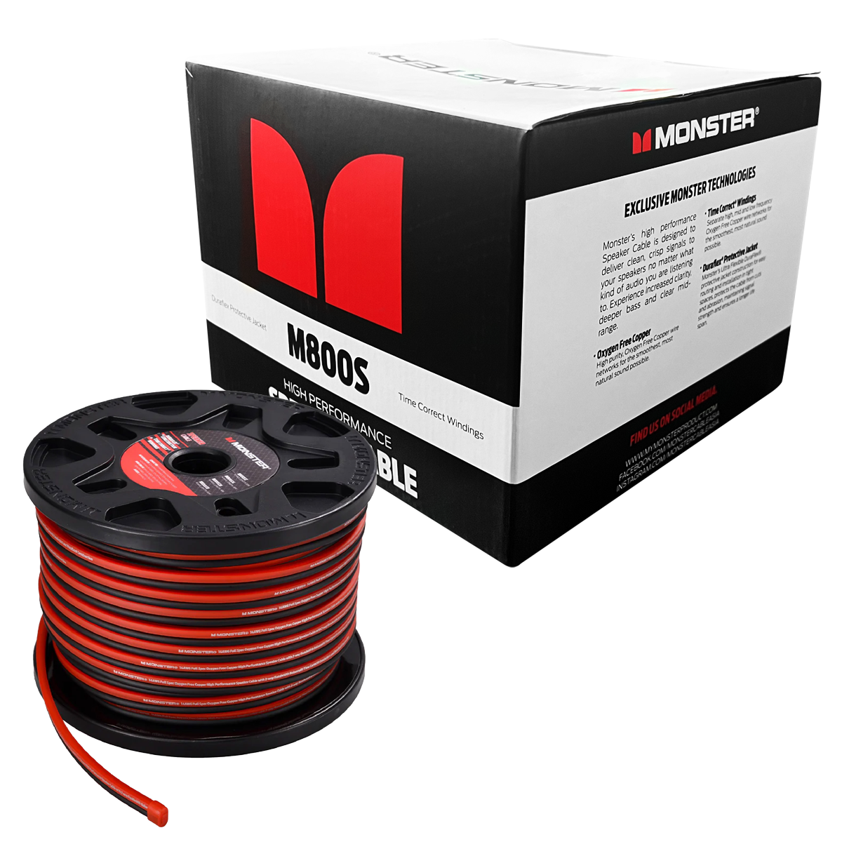 M800S-12AWG cable parlante12GA - 30m - 100% cobre OFC - Imagen 3