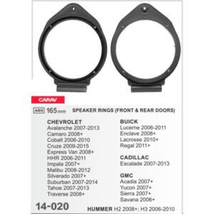 CHEVROLET/HUMMER Cruze-Camaro-Cobalt 2006/2015 ARO ADAPTADOR / 14-020