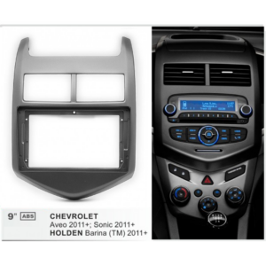 CHEVROLET SONIC 9" MARCO DOBLE DIN / GF-GM4 (CABLE ADAPTADOR GW-GM1 (Cod. 9956) NO INCLUIDO)