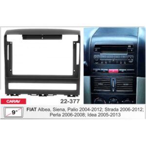 FIAT Siena-Palio-Idea-Strada 2004/13 MARCO DOBLE DIN PARA 9" / 22-377