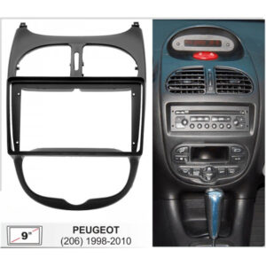 PEUGEOT 206 9" MARCO DOBLE DIN / GF-PC3 (CABLE ADAPTADOR GW-PC3 (Cod. 9970) NO INCLUIDO)