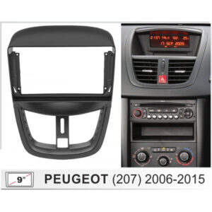 PEUGEOT 207 9" MARCO DOBLE DIN / GF-PC5 (CABLE ADAPTADOR GW-PC4 (Cod. 9971) NO INCLUIDO)