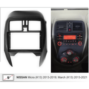 NISSAN MARCH 11/15  9" MARCO DOBLE DIN / GF-NS3 (CABLE ADAPTADOR GW-NS1 (Cod. 9940) NO INCLUIDO)