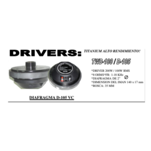 DIAFRAGMA GBR P/TWD105 VC100