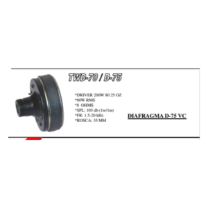 DIAFRAGMA GBR P/TWD75