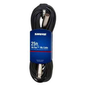 Cable de micrófono SHURE C25J - XLR-XLR de 7,62m