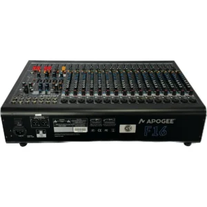 16 canales.◆ 16 entradas balanceadas XLR con pre. ◆ 4 envíos auxiliares x canal ◆ FX envío x canal. ◆ EQ de 9 bandas ◆ 2 Sub-Master ◆ Rango 60 dB Pu Yi. ◆ Rango dinámico: 128.5 dB, procesamiento de entrada de línea + 22dBu. ◆ Dist.-0.0007% (20hz - 50khz). ◆ Phantom power. ◆ Diseño de circuito anti – interferencias de RF ◆ 4 bandas por canal con 1 semi-paramétrico.◆ Filtro de baja frecuencia de 18dB/75 Hz.◆ DSP con 16 tipos de efectos ◆ Entrada para CD /móvil. ◆ Construcción en Metal ◆ Entrada USB y BT con control ◆ interfaz de salida del grabador USB