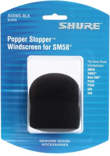 Anti-pop SHURE A58WS-BLK Antiviento