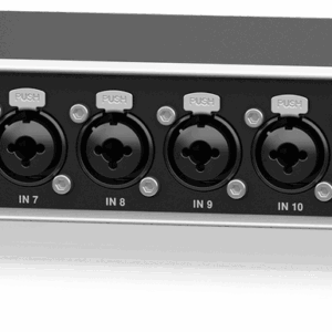 Interfaz de audio alimentada por bus con 16 entradas analógicas Se conecta a cualquier dispositivo StageConnect o transmisor Ultranet Transmite hasta 32 canales a través de StageConnect con menos de un milisegundo de latencia Conecte dos unidades juntas para obtener 32 canales de entradas analógicas desde una única fuente