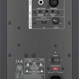 PRECIO X UNIDAD - Monitor de estudio ultracompacto biamplificado de 5" y 105 W con puerto de graves sintonizado fronta