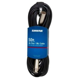 Cable de micrófono SHURE C50J - XLR-XLR de 15m