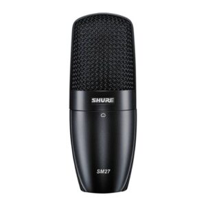 Micrófono SHURE SM27-SC Condenser profesional de gran diafragma con Shockmount (A27SM)