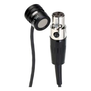 Micrófono SHURE WL185MB/C-TQG de solapa cardioide de bajo perfil (negro)