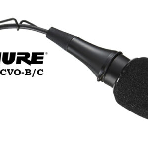 Micrófono SHURE CVO-B/C: Micrófono de instalación fija aéreo en color negro
