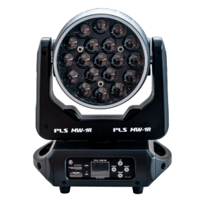 4 Cabezal Movil Wash PLS MW-1R en Flight Case, 19 LED de 15W RGBW 4in1 Zomm 8°/50°