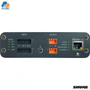 Interfaz de red de audio SHURE ANI22- BLOCK con conectores de tipo bloque de audio analógico