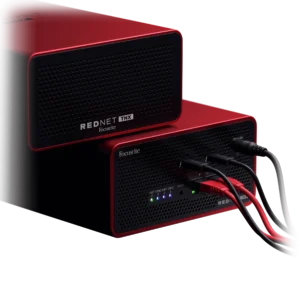Interfaz Focusrite RedNet TNX Thunderbolt y Dante de 128 x 128, flexible, de baja latencia y con gran cantidad de canales