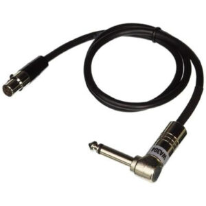 Cable SHURE WA304 de Instrumento Jack 6,3mm Acodado a Mini XLR de 4 puntas
