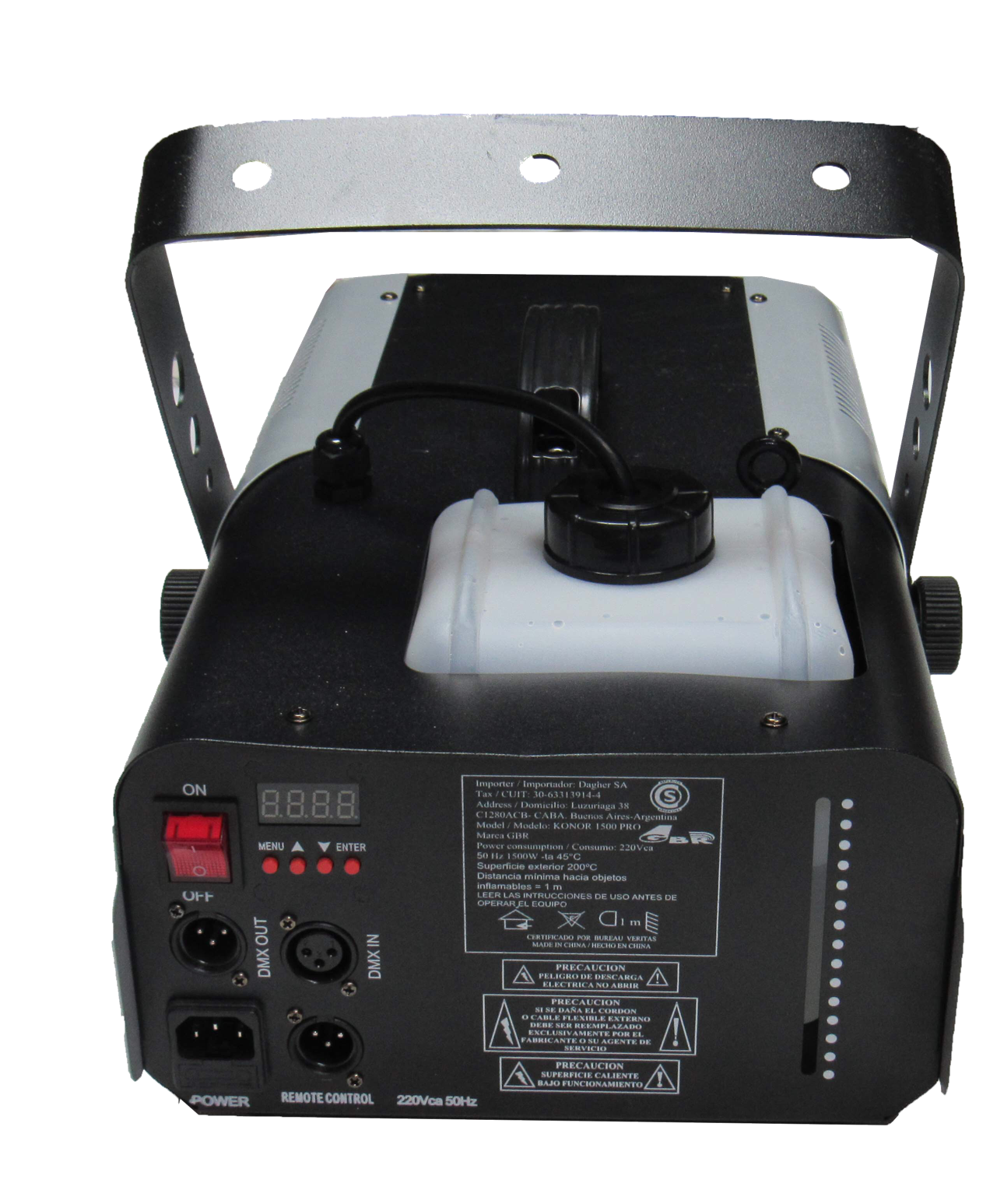 EQUIPO HUMO GBR 1500W DMX LED